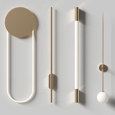 Wall lamp set 6 — Ver 4