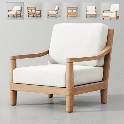 MIRAMAR TEAK LOUNGE CHAIR — Вид 1