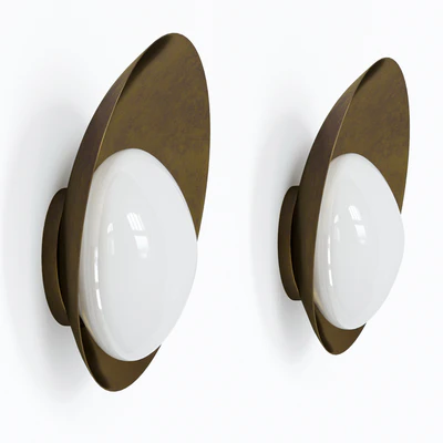 Brass Wall Lights "Concha" by Gallery L7 — Ver 5