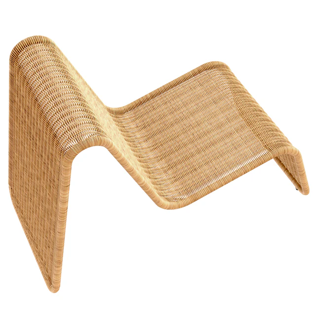 Tito Agnoli P3 lounge chair in cane Bonacina Italy — Descargar