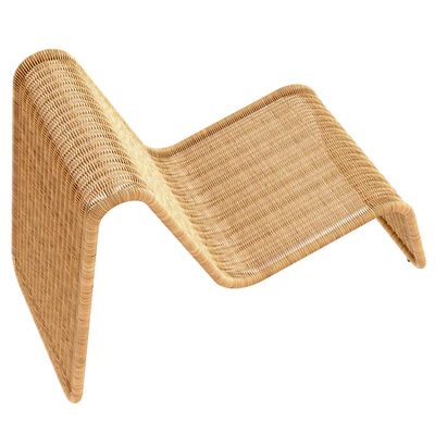 Tito Agnoli P3 lounge chair in cane Bonacina Italy — Ver 5