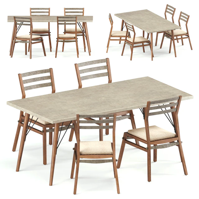 Loft dining set 1 — Скачать
