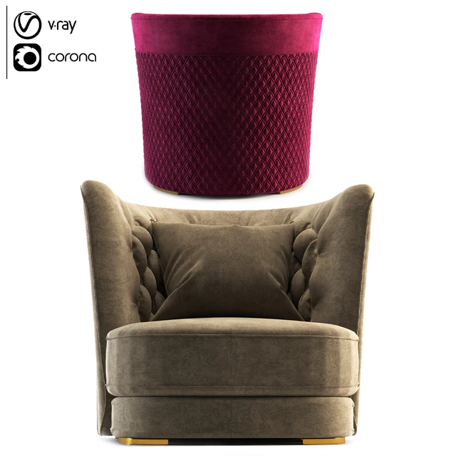 Vittoria Frigerio Greppi Chester Armchair — Descargar