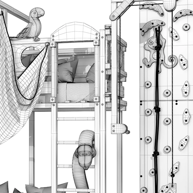 Loft bed "Woodland" — Descargar