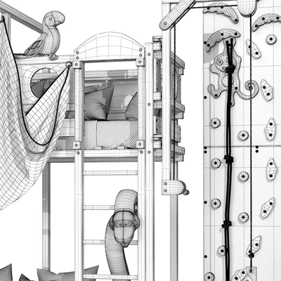 Loft bed "Woodland" — Ver 5