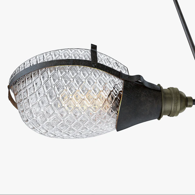 Early Style Quilted Glass Operating Room Light Pendent — Скачать