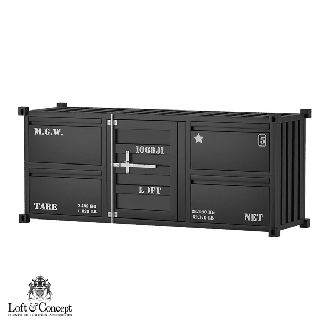 Chest of drawers Sea Container 4 drawer "Loft concept" — Descargar
