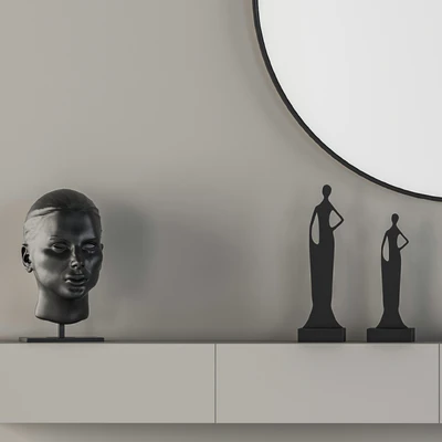 Hallway 12 - Gray and Wood Set — Ver 5