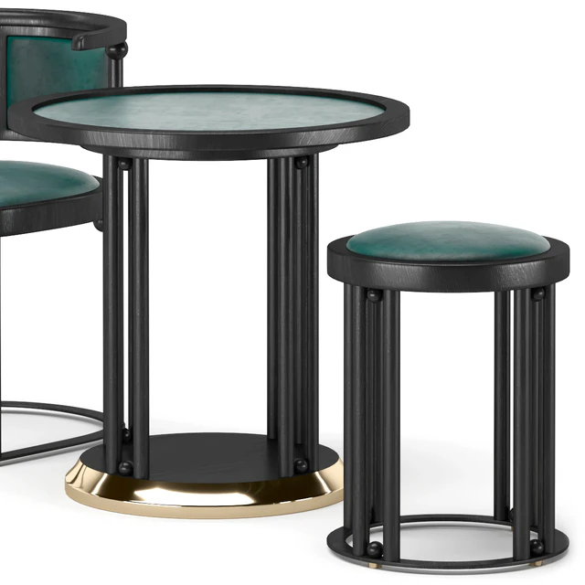 Стул Стол Табурет Wittmann Fledermaus Chair Stool Table — Скачать