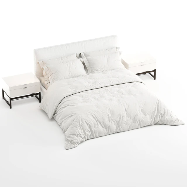 Bed Minotti Andersen (White) — Descargar