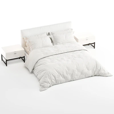 Bed Minotti Andersen (White) — Ver 5