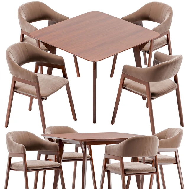Angel Cerda dining chair and Terong table — Descargar