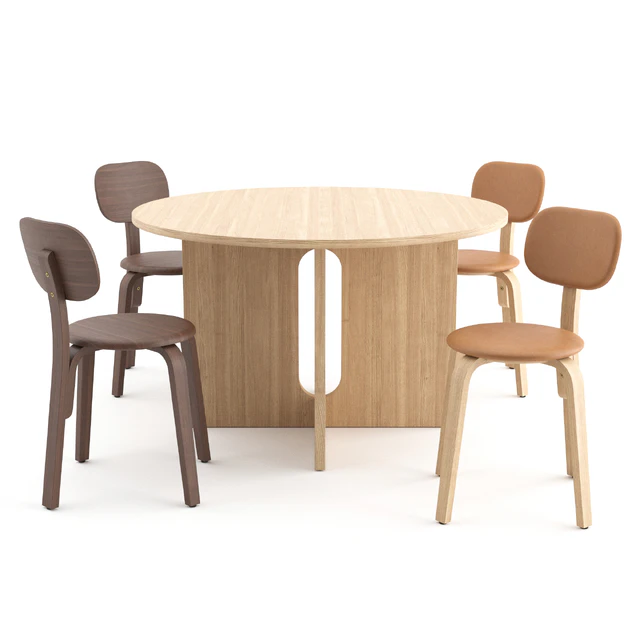 Afteroom Plus Chair + Androgyne Table by MENU — Скачать