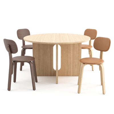 Afteroom Plus Chair + Androgyne Table by MENU — Вид 1