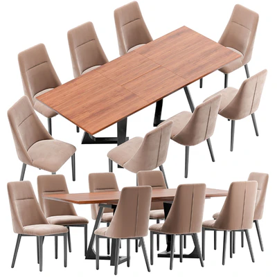 Sylvie dining chair and T1692 table — View 7