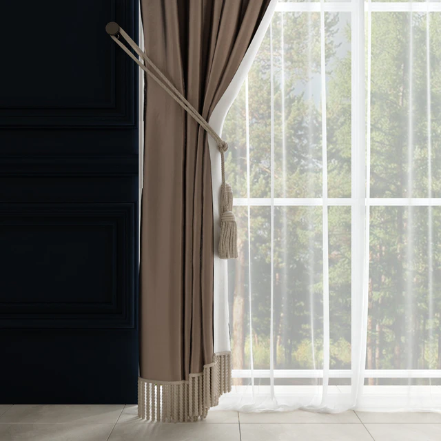 Curtain with fringes and pickup — Descargar