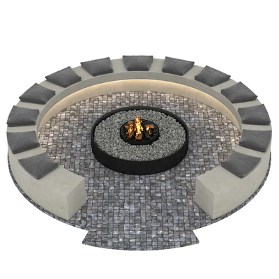 Outdoor Fireplace — Вид 1