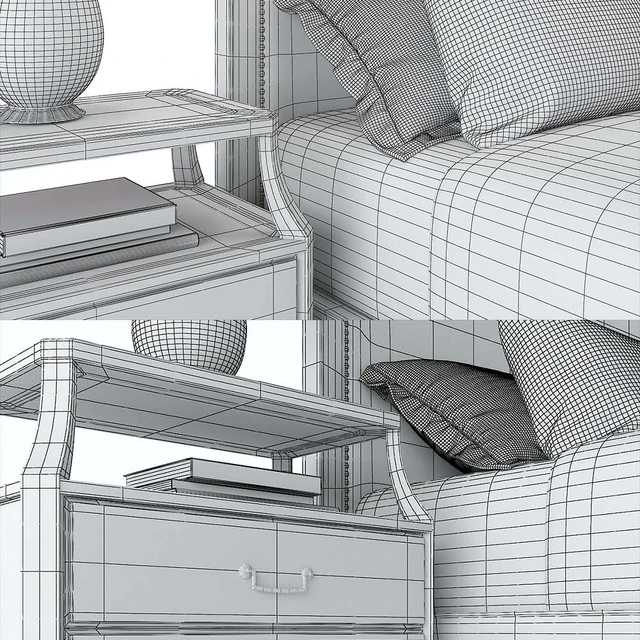 KENSINGTON PLACE CHADWICK UPHOLSTERED BED (LEXINGTON HOME BRANDS) — Descargar