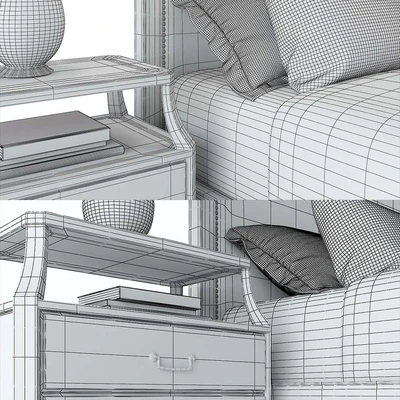 KENSINGTON PLACE CHADWICK UPHOLSTERED BED (LEXINGTON HOME BRANDS) — Ver 3
