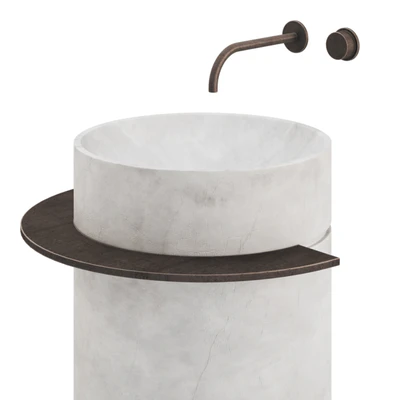 Stone washbasin Viola — View 4