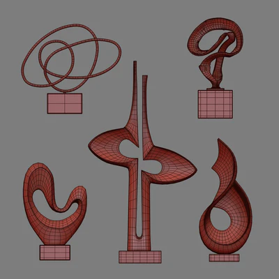 Abstract Sculptures 01 — Ver 5