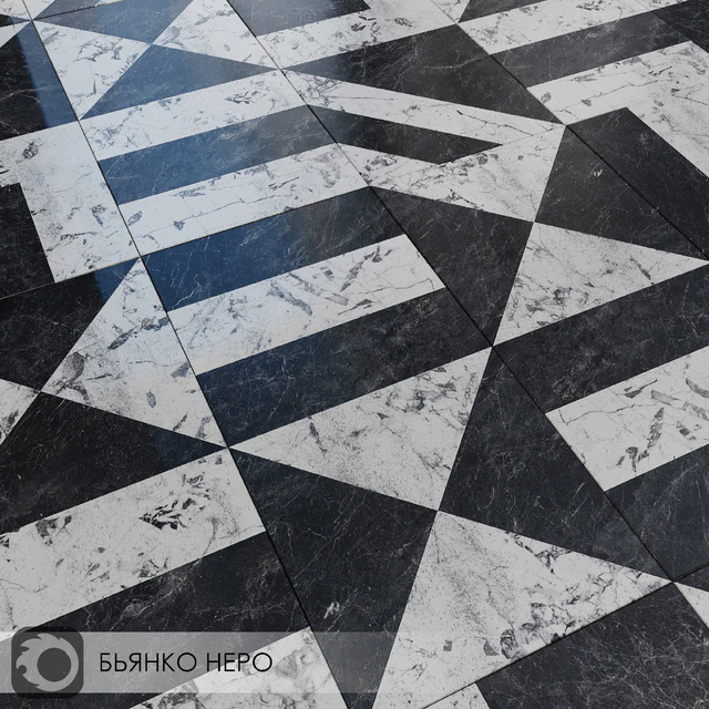 Ceramic Tiles Kerama Marazzi Bianco Nero — Descargar