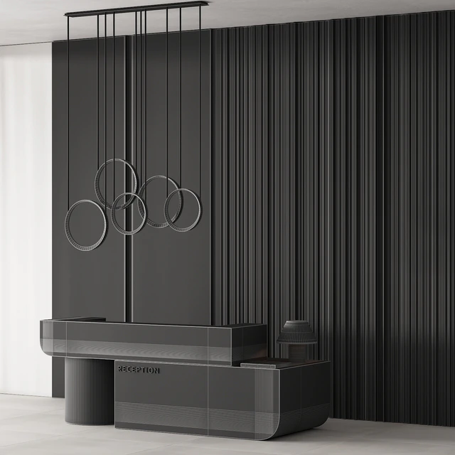 184 office furniture 04 reception desk 04 — Descargar