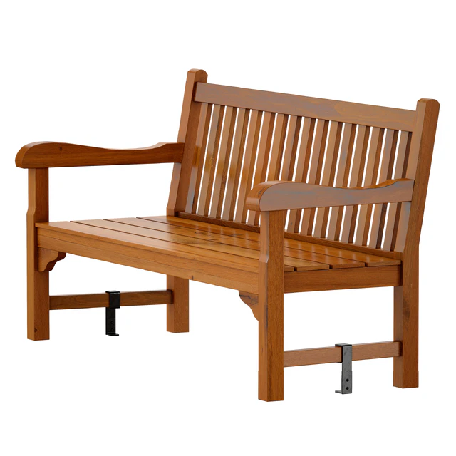 Wooden garden bench / park bench — Descargar