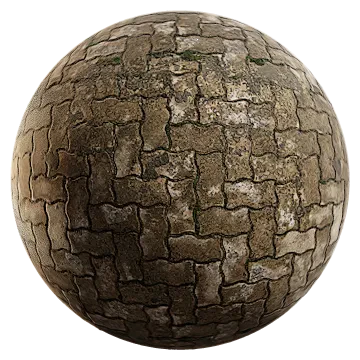 worn herringbone pavers 001 — Descargar