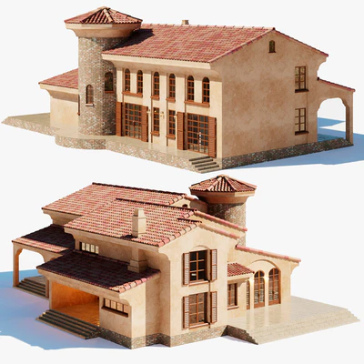 Spanish Colonial Villa — Ver 4