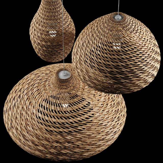Rattan Pendant Light 08 — Descargar