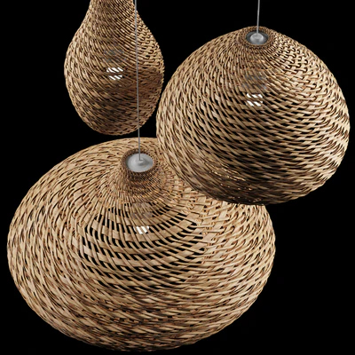 Rattan Pendant Light 08 — Ver 5