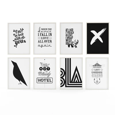 Black &amp; White Art Prints. Black and white pictures — Ver 3