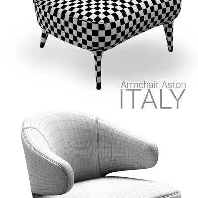 Armchair Minotti Aston 1 OLIVE — Ver 3