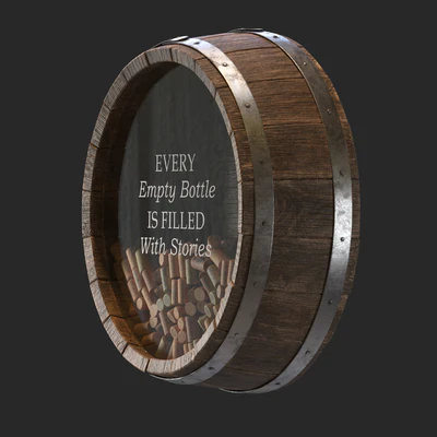 Wall decorative wine barrel — Вид 4