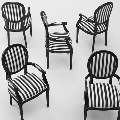 Dining chair French style 22 — View 3