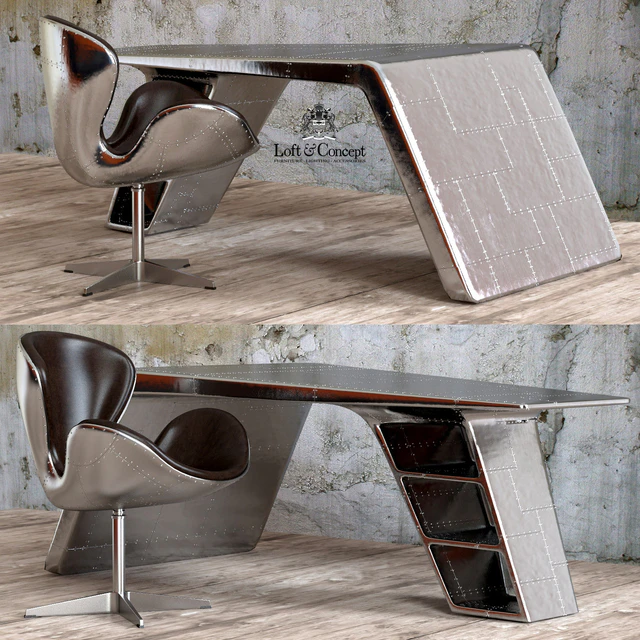 Chair and desk Aviator — Descargar