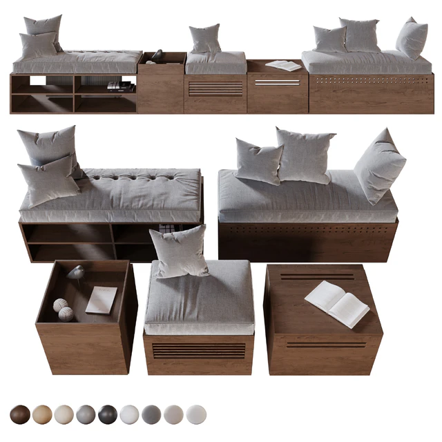Modules and Window Seat Pillows set — Descargar