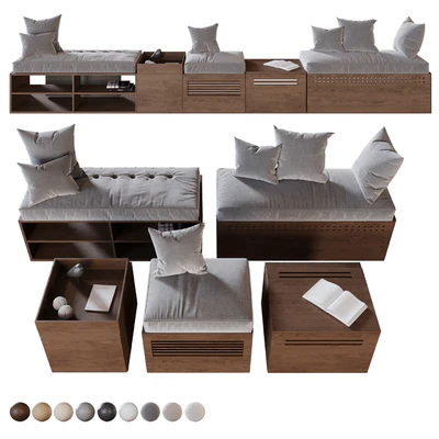 Modules and Window Seat Pillows set — Ver 1