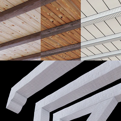 Decorative wooden beams — Ver 3