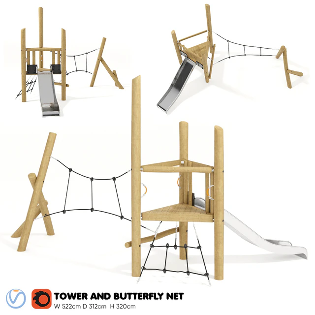 Kompan. Tower and Butterfly Net — Descargar