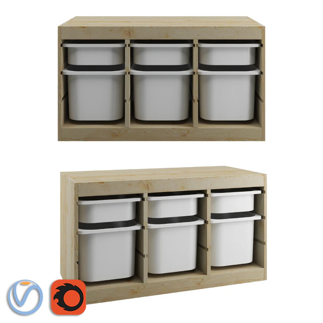 TROFAST Storage combination with boxes / Модуль для хранения ТРУФАСТ с контейнерами — Скачать