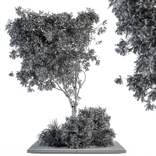 Garden set bush and Tree - Garden Set 05 — Скачать