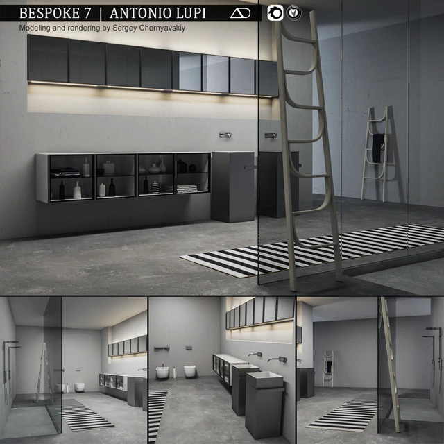 Bathroom furniture set Bespoke 7 — Скачать