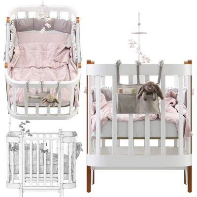 Transforming bed MOMMY LUX happy baby — Ver 7