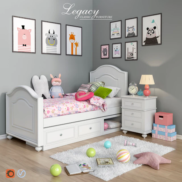 Комплект мебели и аксессуары для спальни Legacy Classic set 4 — Скачать