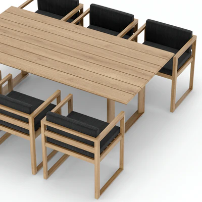 RH Outdoor Paloma restangular table-chair — Вид 4