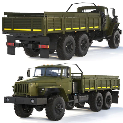 Ural 4320-0911 flatbed body 2015 — Ver 1
