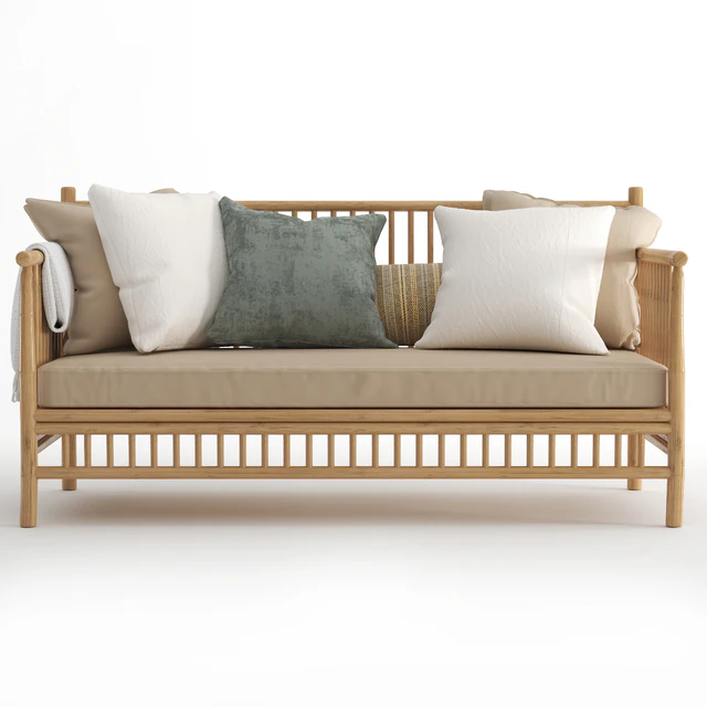 Exotan Bamboo Loungeset-garden bench-01 — Скачать
