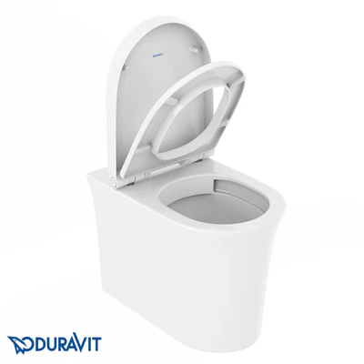 Duravit White Tulip Floor  Duravit Rimless #200109 — Ver 1